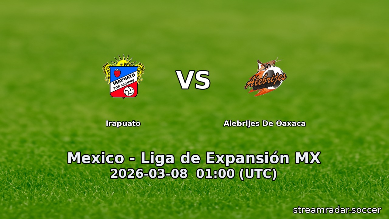 Irapuato vs Alebrijes De Oaxaca