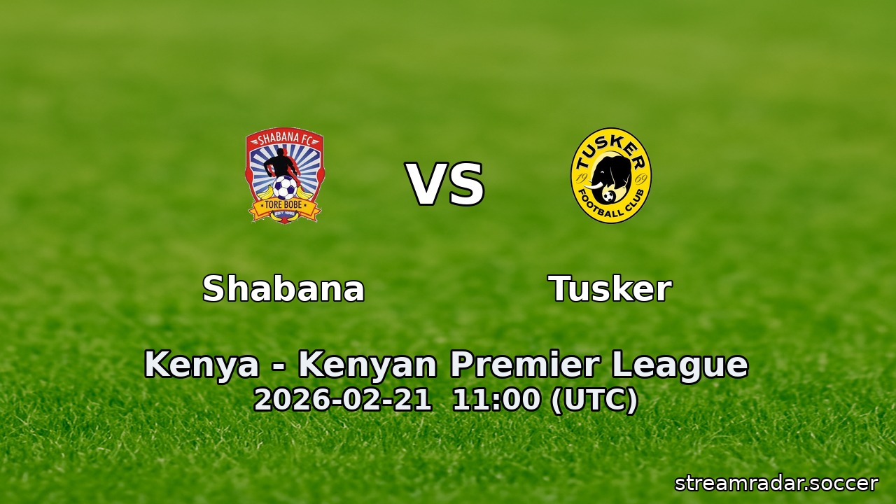 Shabana vs Tusker