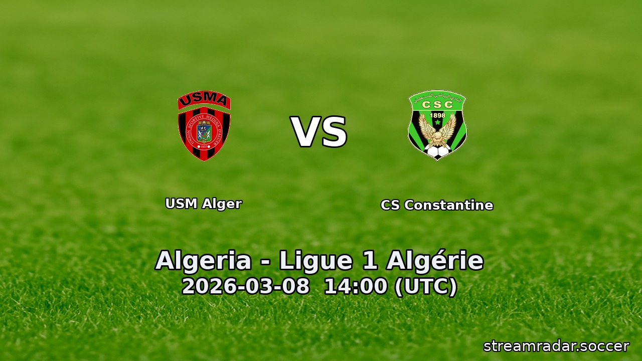 USM Alger vs CS Constantine