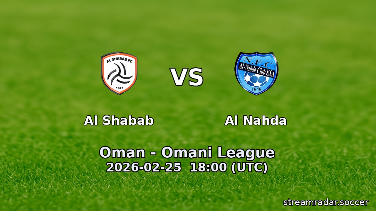 Al Shabab vs Al Nahda