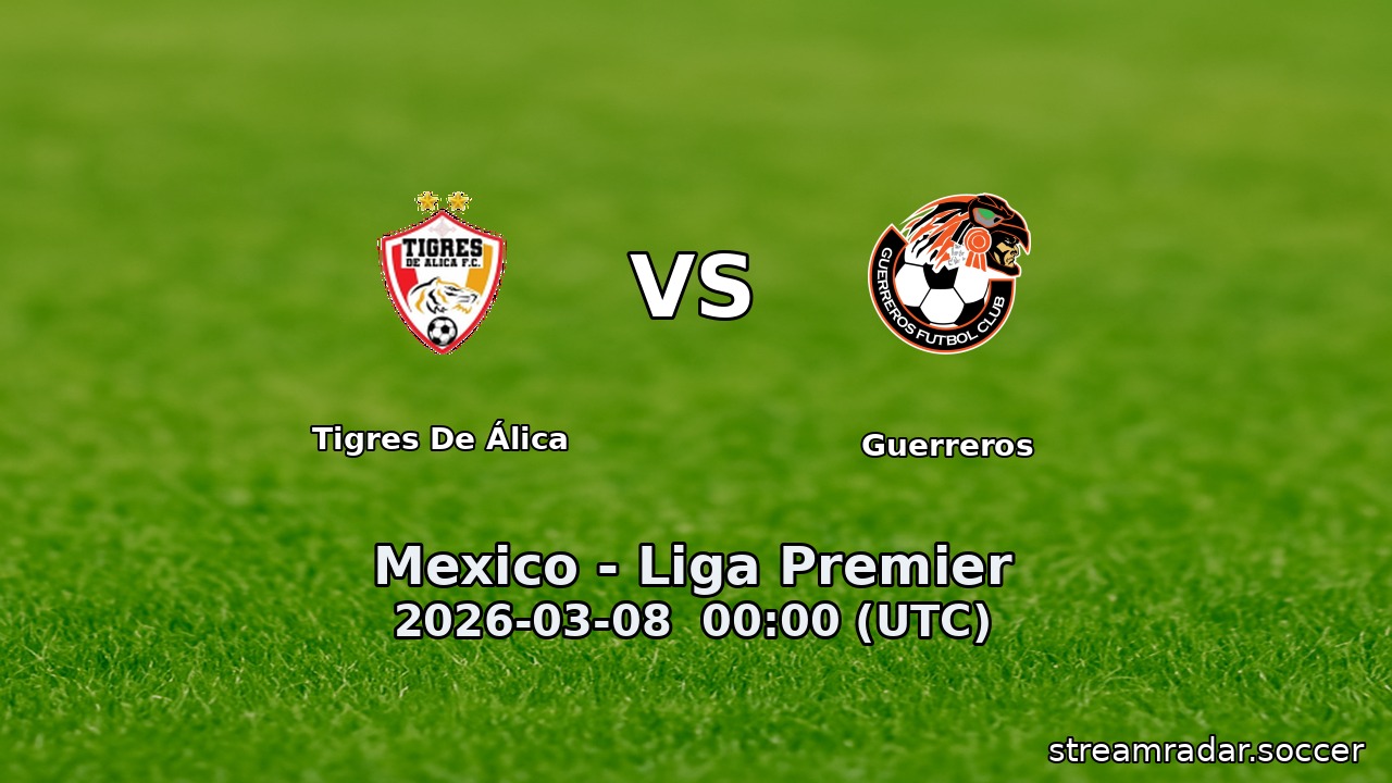 Tigres De Álica vs Guerreros