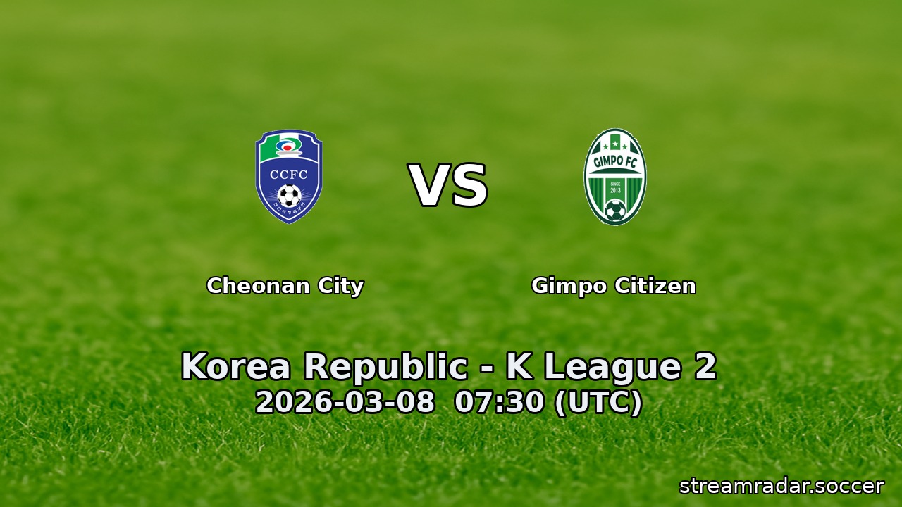 Cheonan City vs Gimpo Citizen