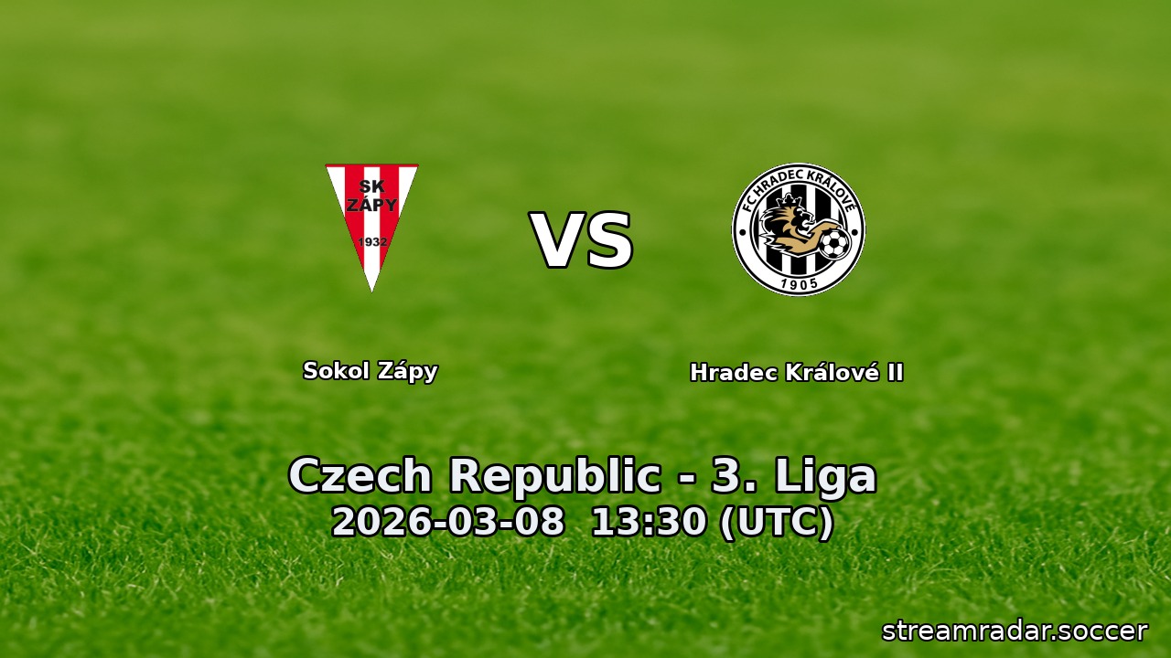 Sokol Zápy vs Hradec Králové II