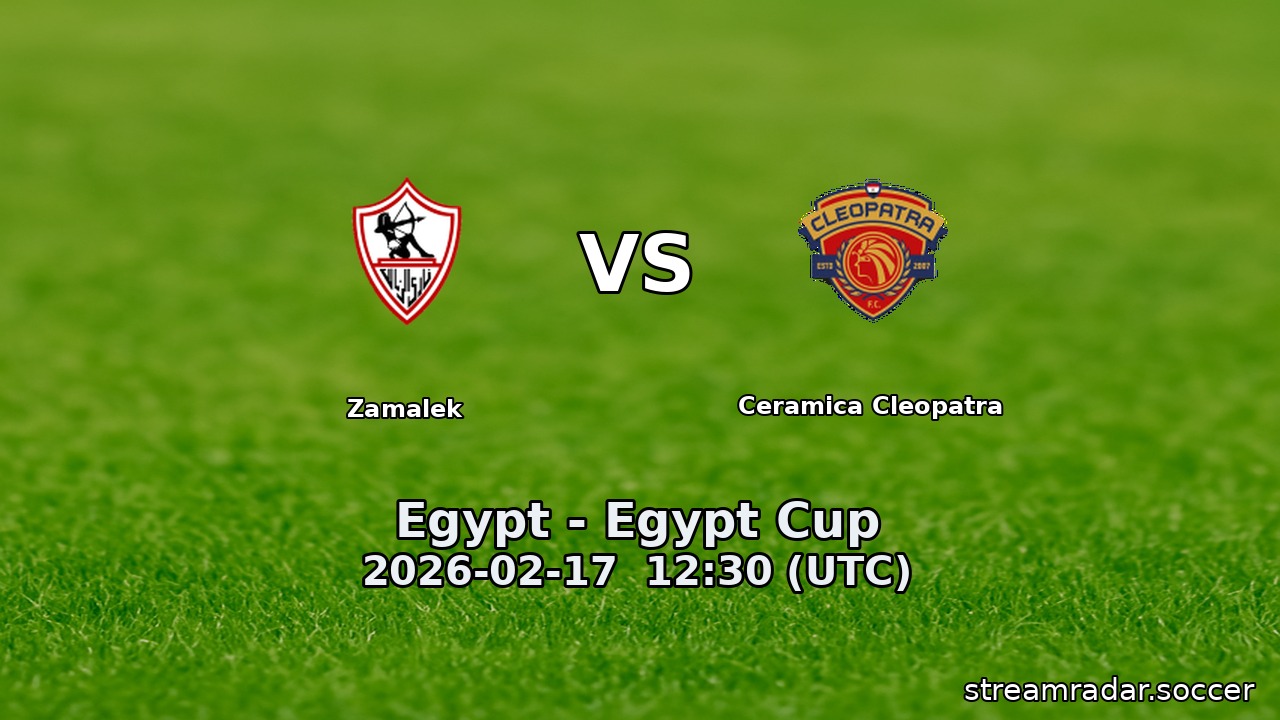 Zamalek vs Ceramica Cleopatra
