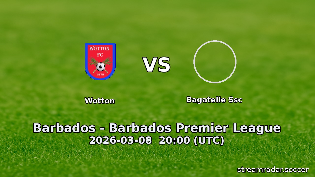 Wotton vs Bagatelle Ssc