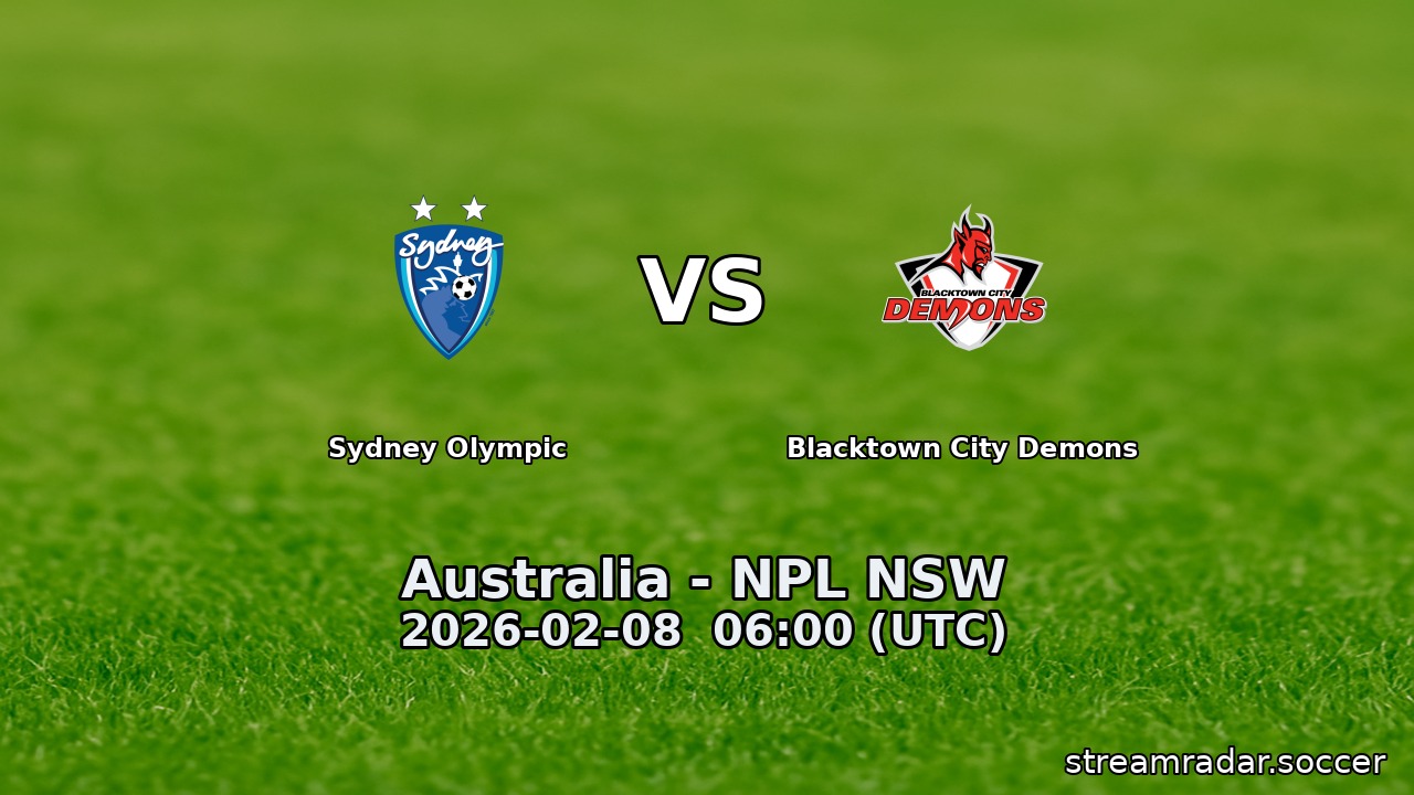 Sydney Olympic vs Blacktown City Demons