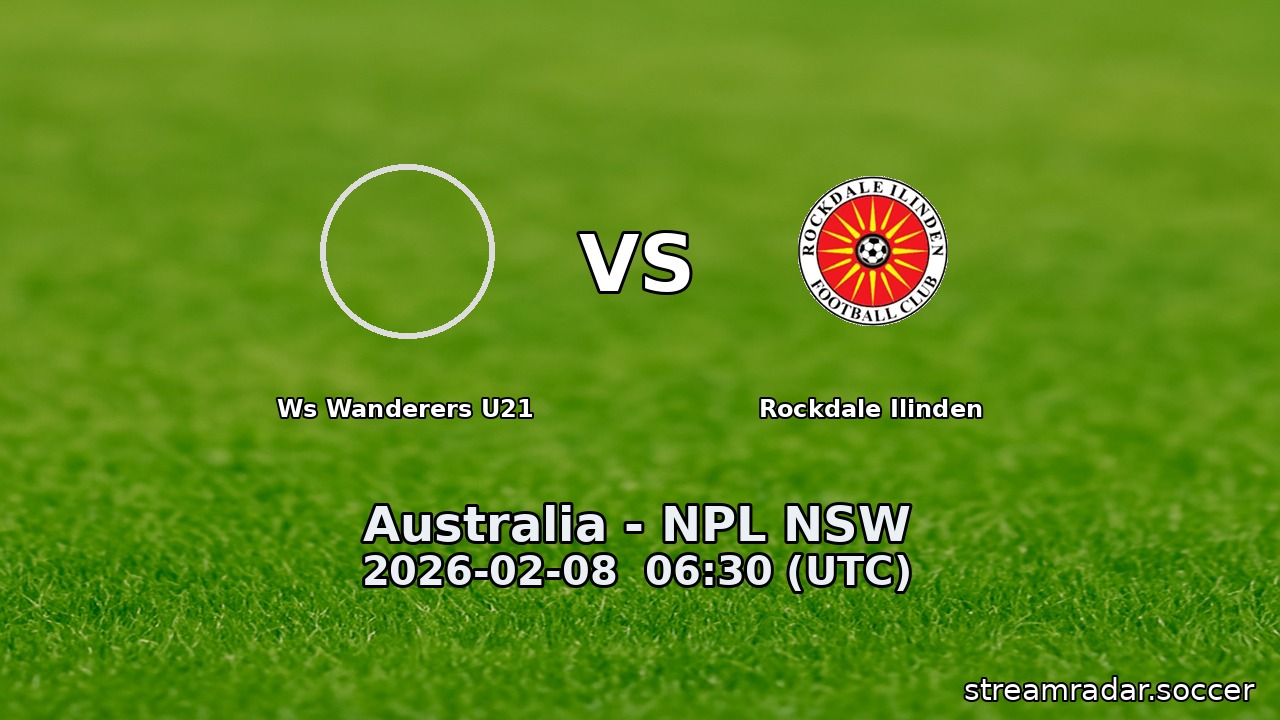 Ws Wanderers U21 vs Rockdale Ilinden