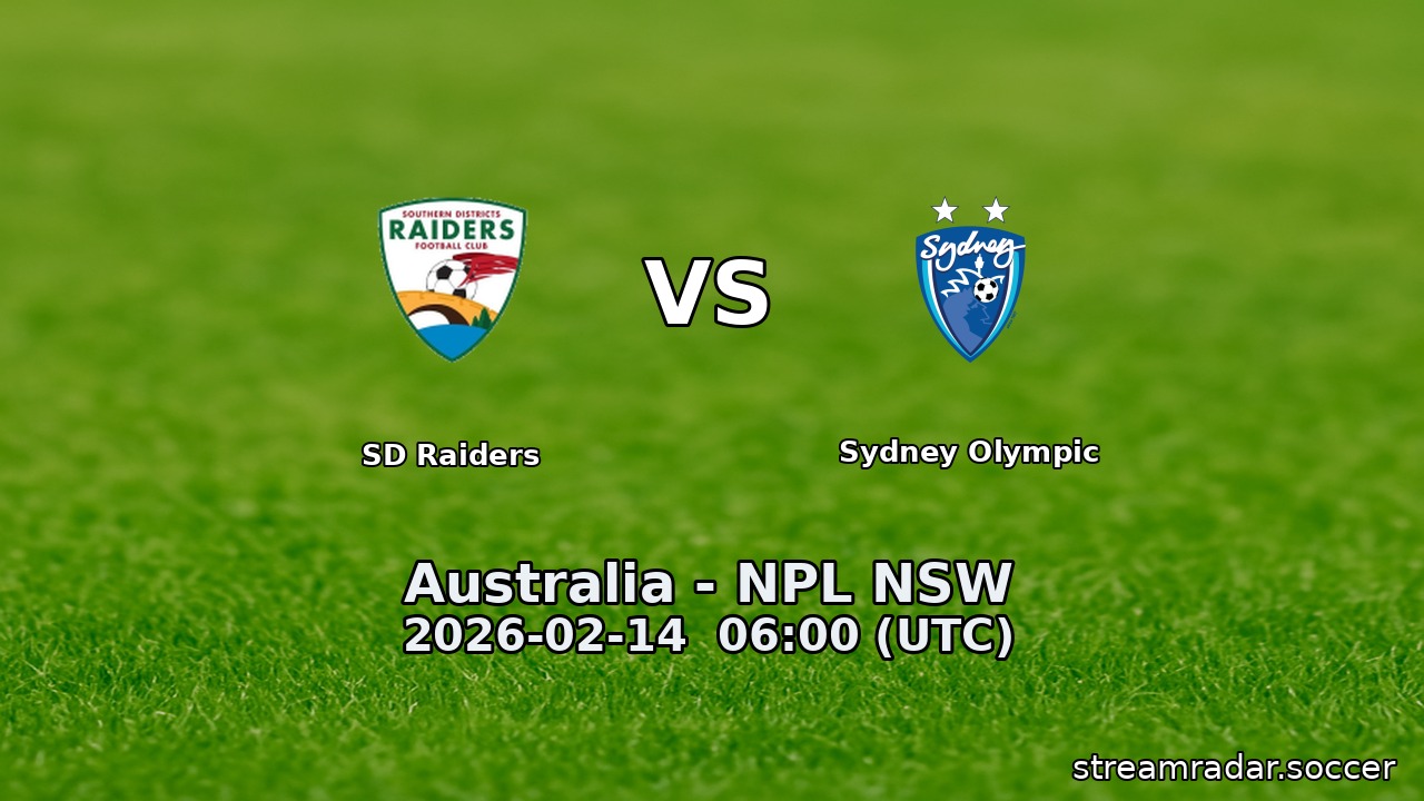 SD Raiders vs Sydney Olympic