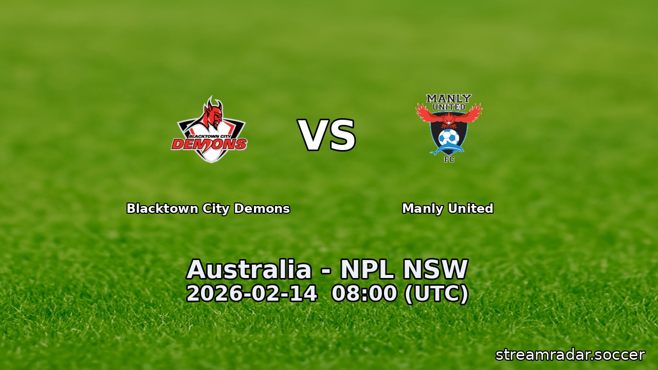 Blacktown City Demons vs Manly United