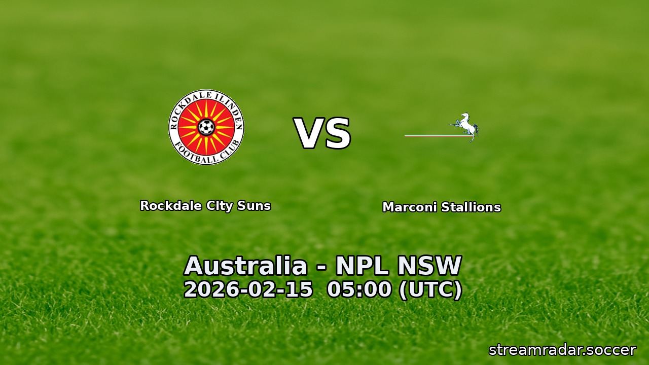Rockdale City Suns vs Marconi Stallions