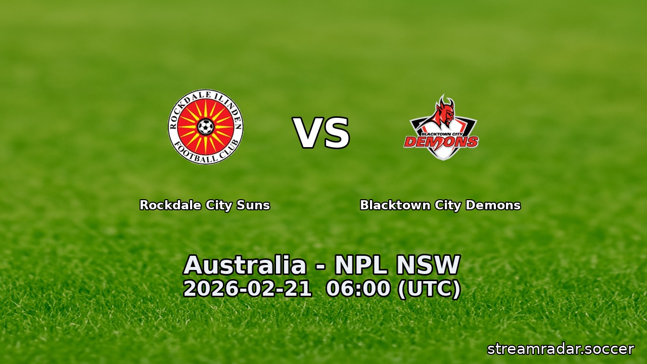 Rockdale City Suns vs Blacktown City Demons