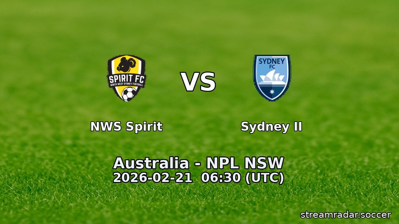 NWS Spirit vs Sydney II