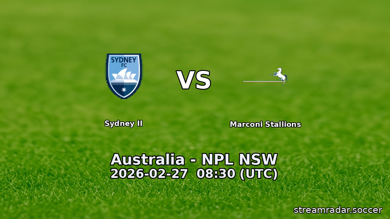 Sydney II vs Marconi Stallions