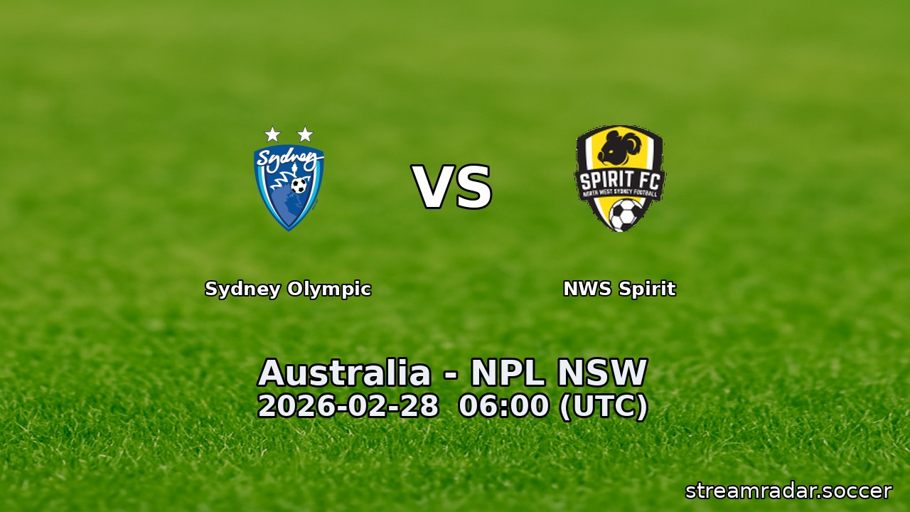 Sydney Olympic vs NWS Spirit