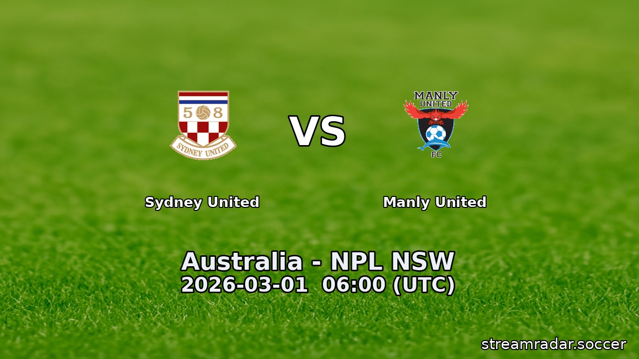 Sydney United vs Manly United