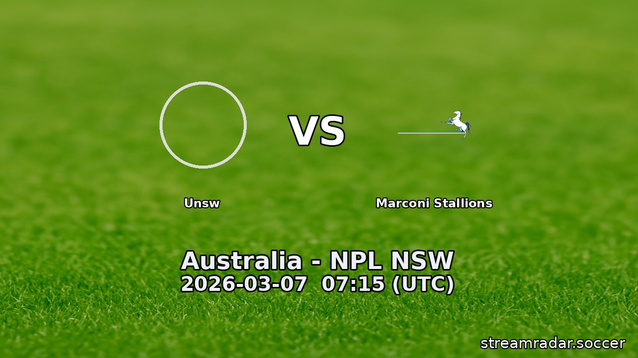 Unsw vs Marconi Stallions