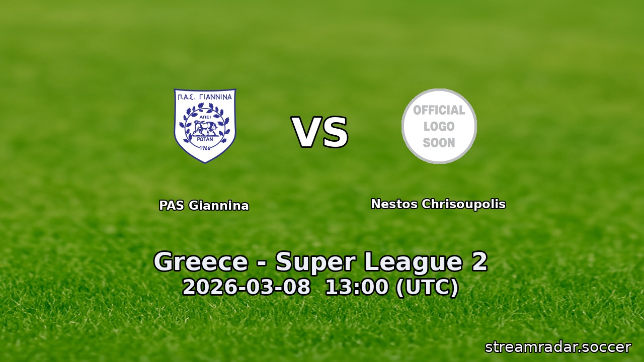 PAS Giannina vs Nestos Chrisoupolis
