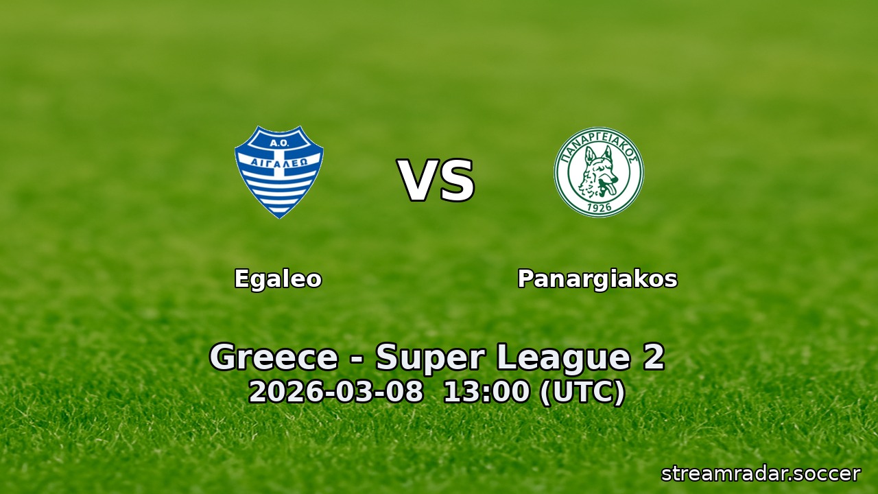 Egaleo vs Panargiakos