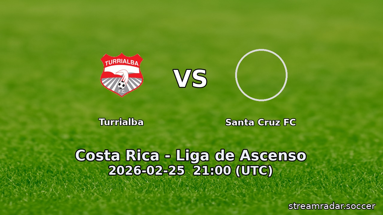 Turrialba vs Santa Cruz FC