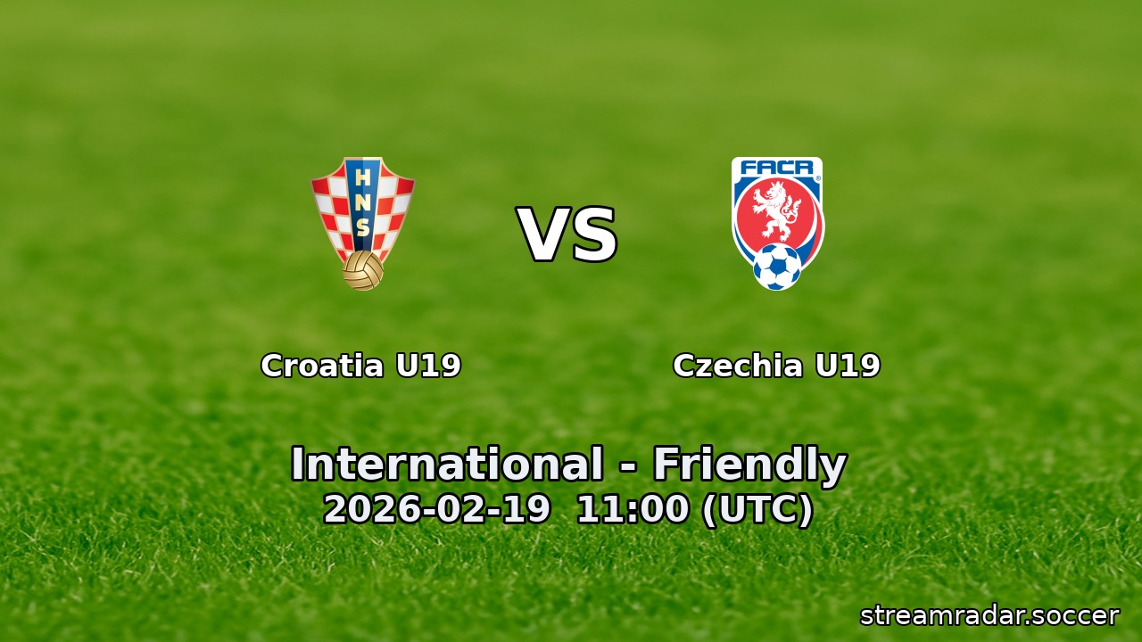 Croatia U19 vs Czechia U19