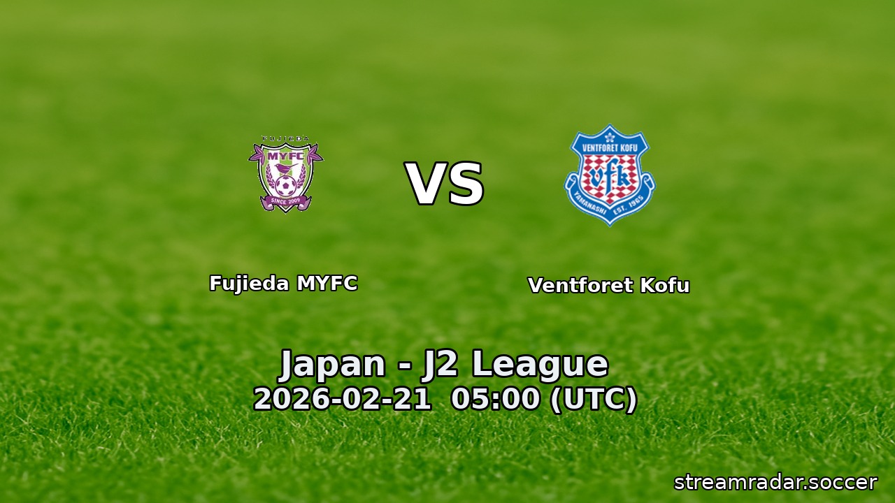 Fujieda MYFC vs Ventforet Kofu