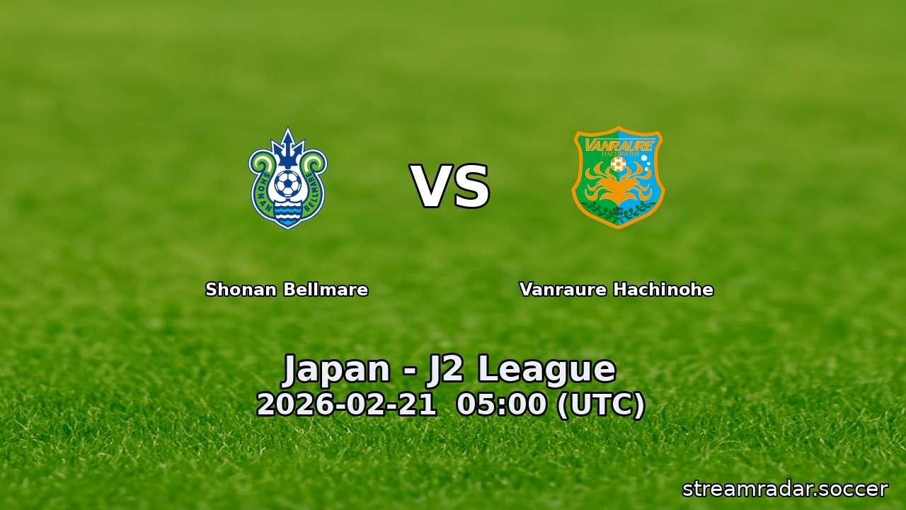 Shonan Bellmare vs Vanraure Hachinohe
