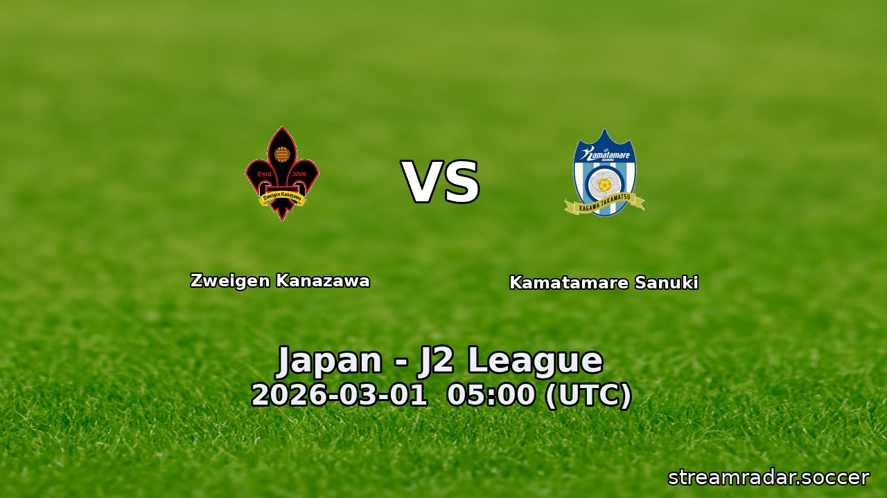 Zweigen Kanazawa vs Kamatamare Sanuki