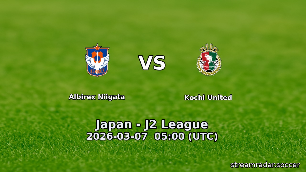 Albirex Niigata vs Kochi United