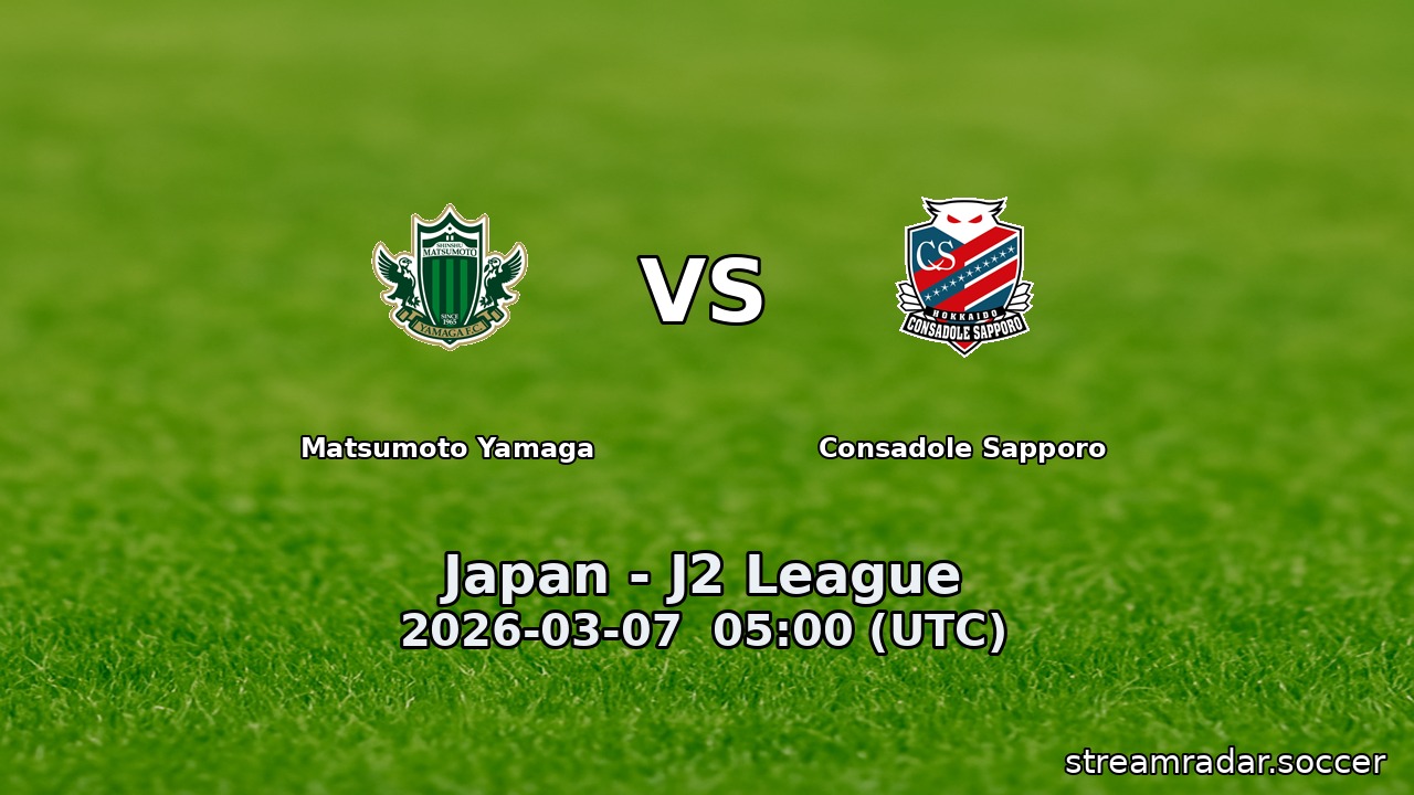 Matsumoto Yamaga vs Consadole Sapporo