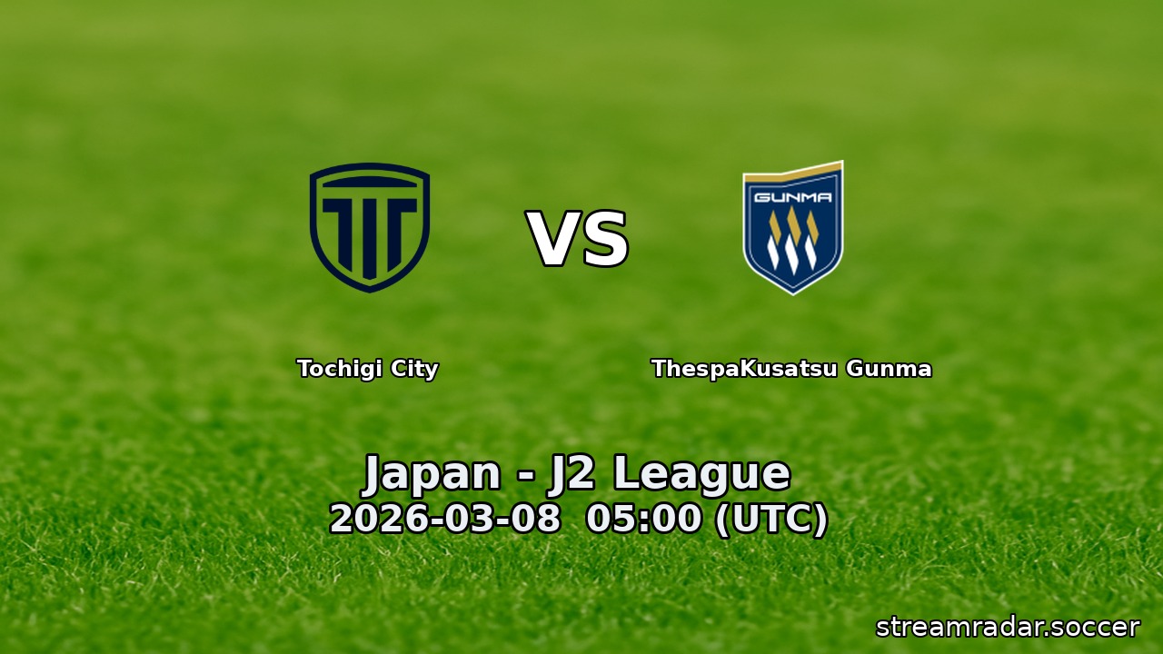 Tochigi City vs ThespaKusatsu Gunma
