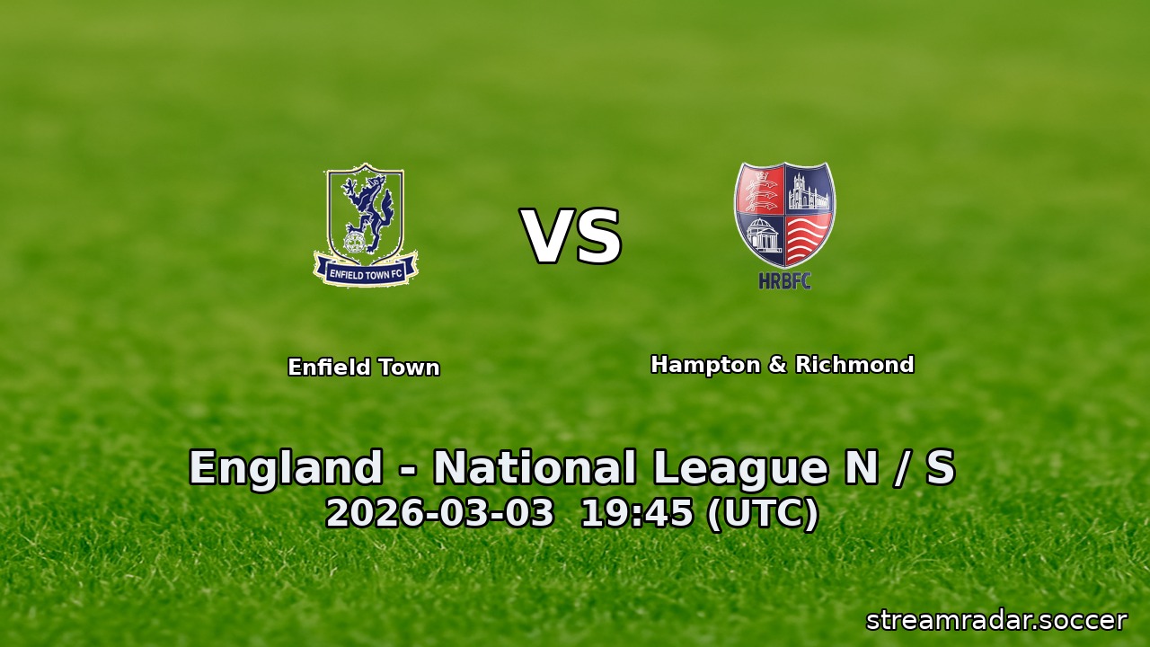 Enfield Town vs Hampton & Richmond