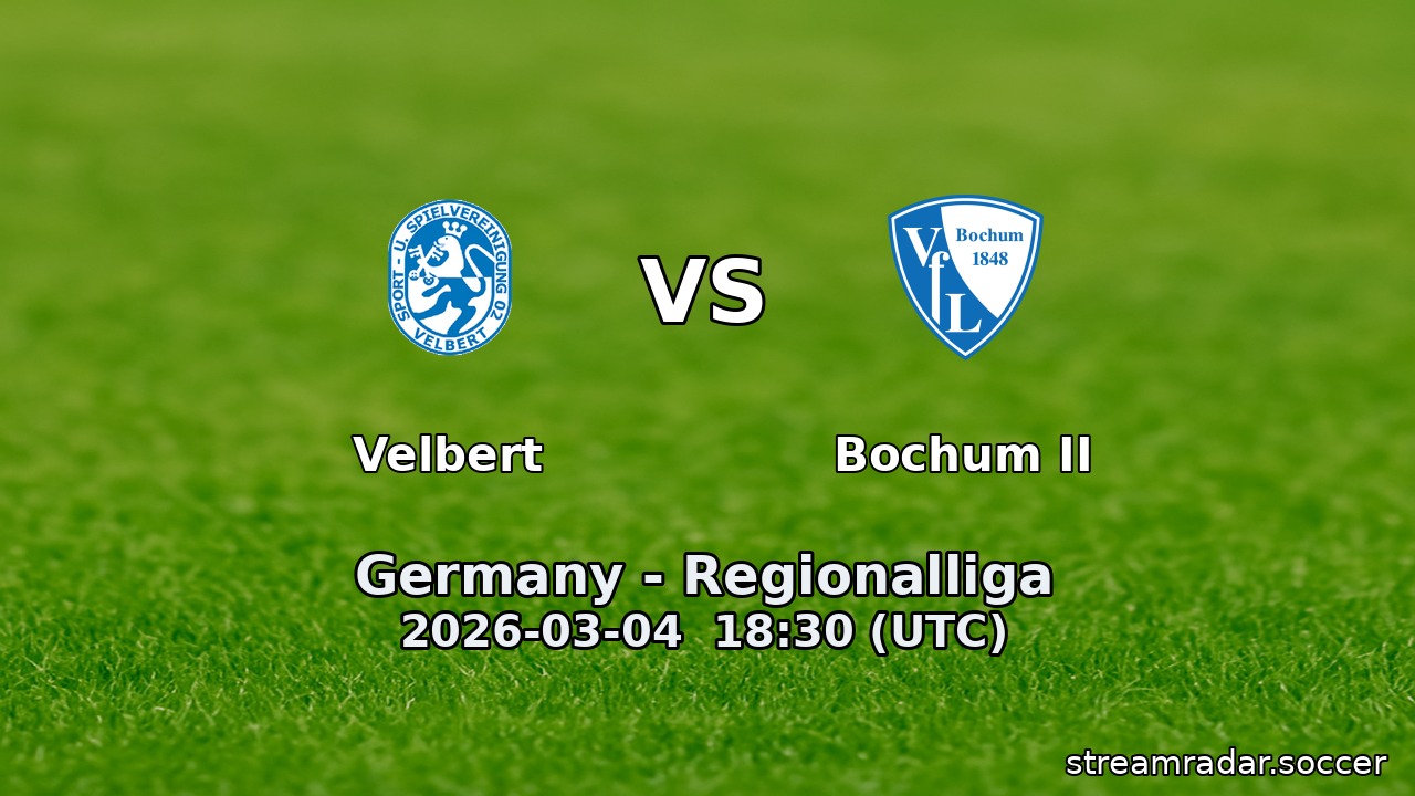Velbert vs Bochum II