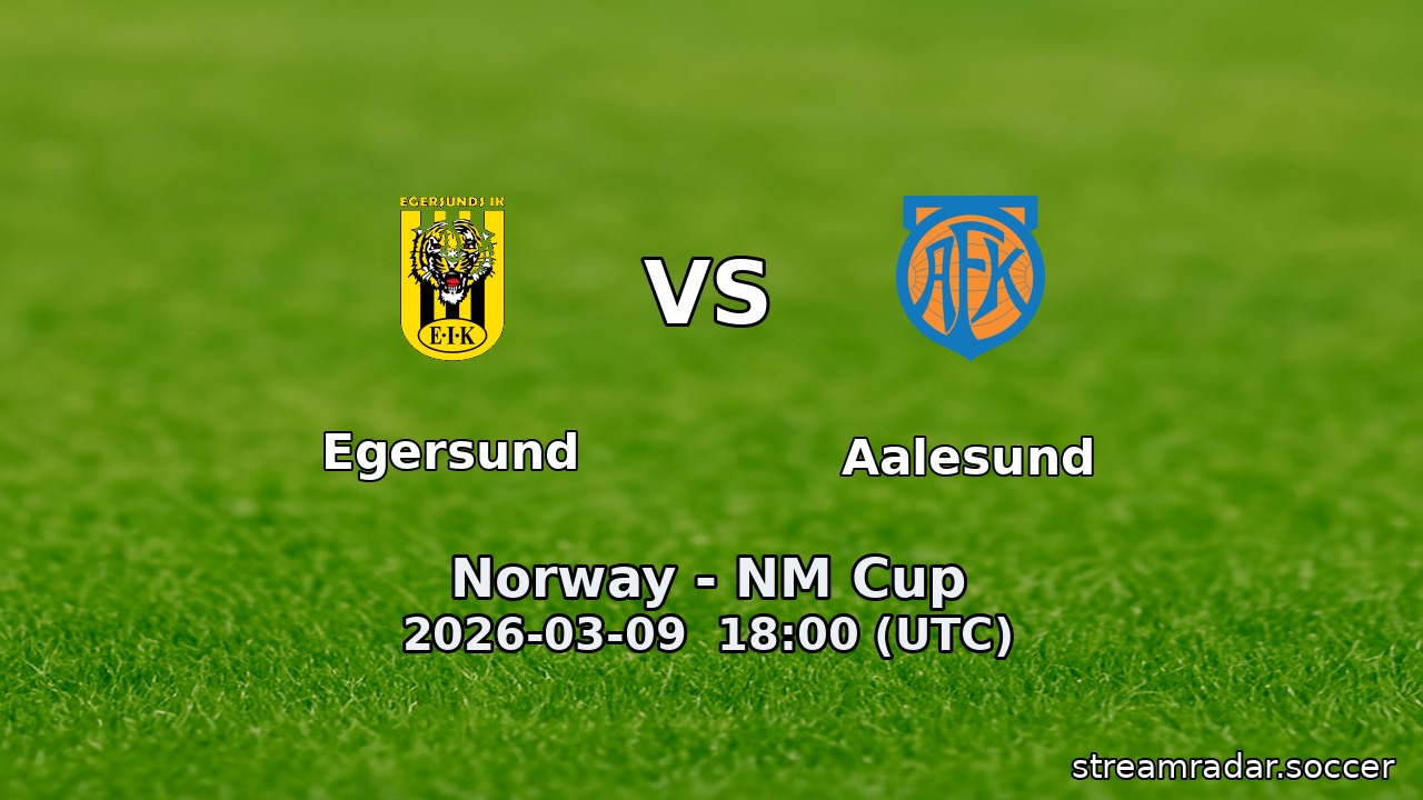 Egersund vs Aalesund
