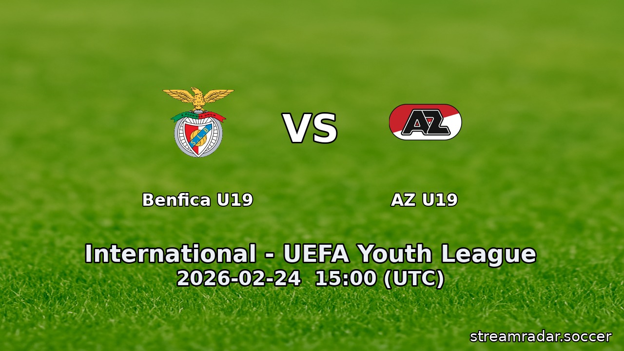 Benfica U19 vs AZ U19