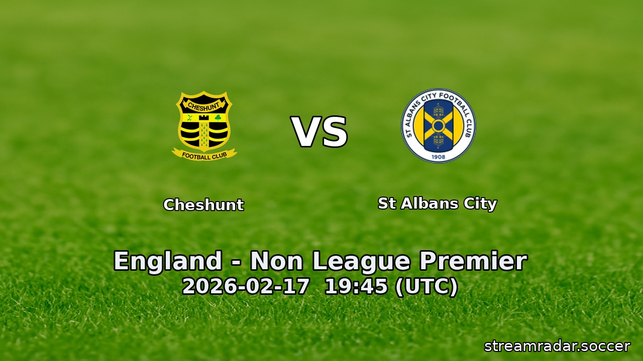 Cheshunt vs St Albans City