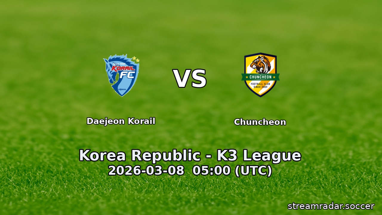Daejeon Korail vs Chuncheon