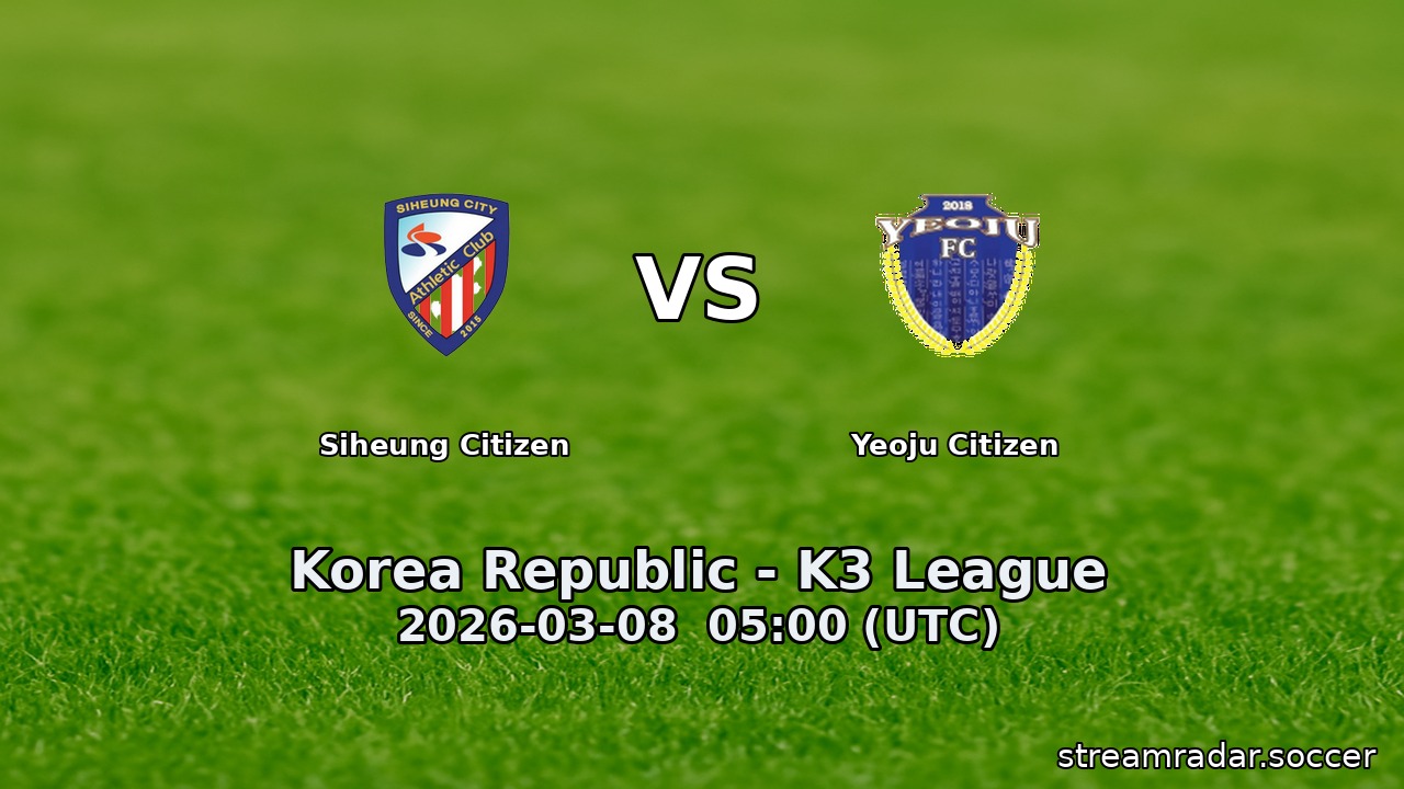 Siheung Citizen vs Yeoju Citizen