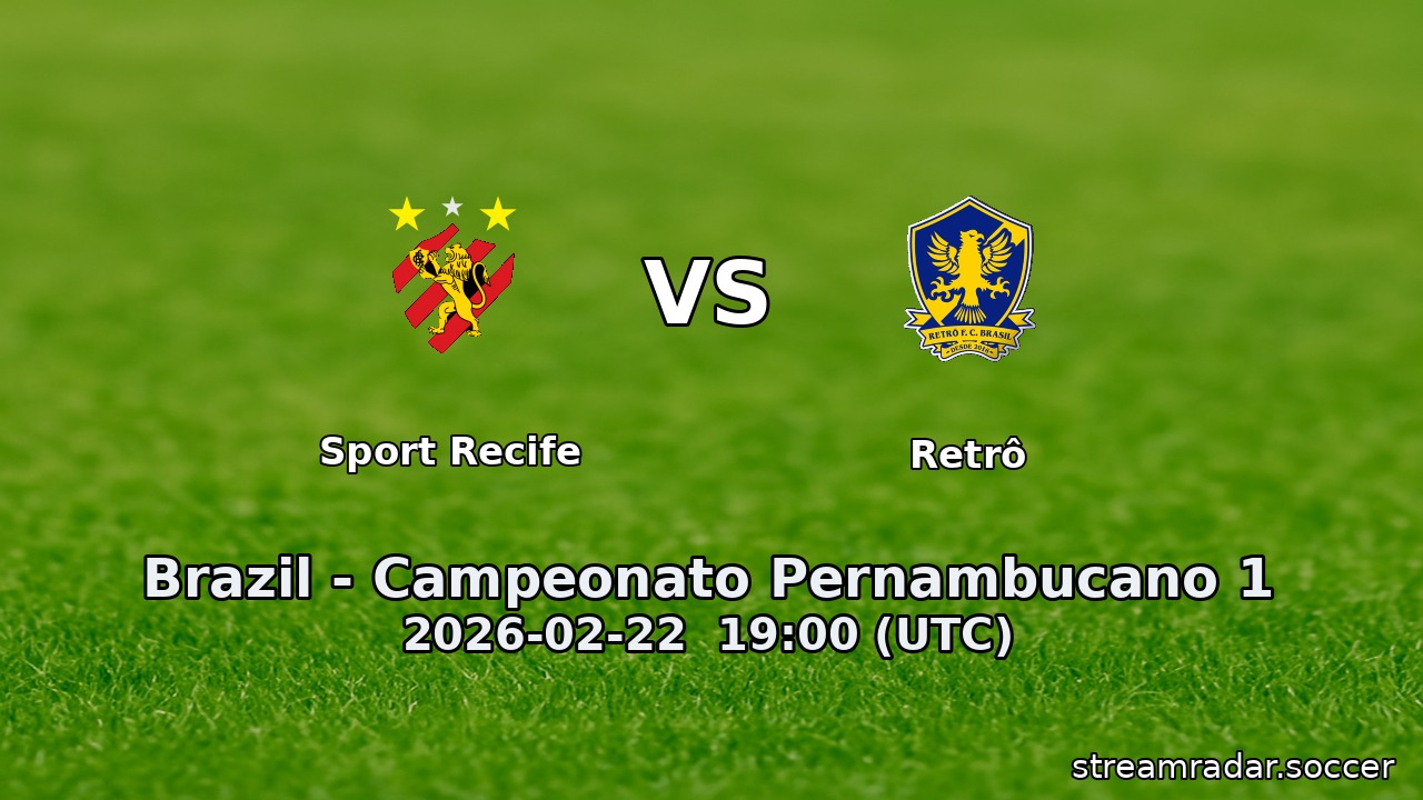Sport Recife vs Retrô