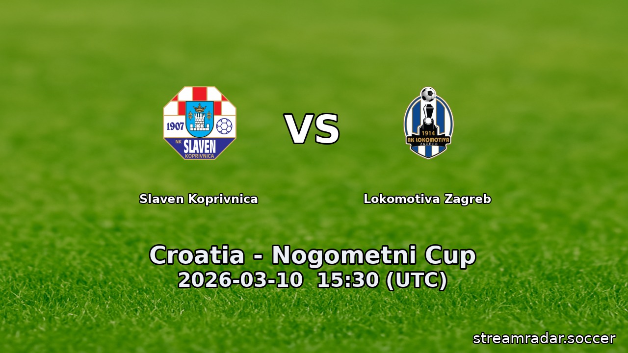 Slaven Koprivnica vs Lokomotiva Zagreb