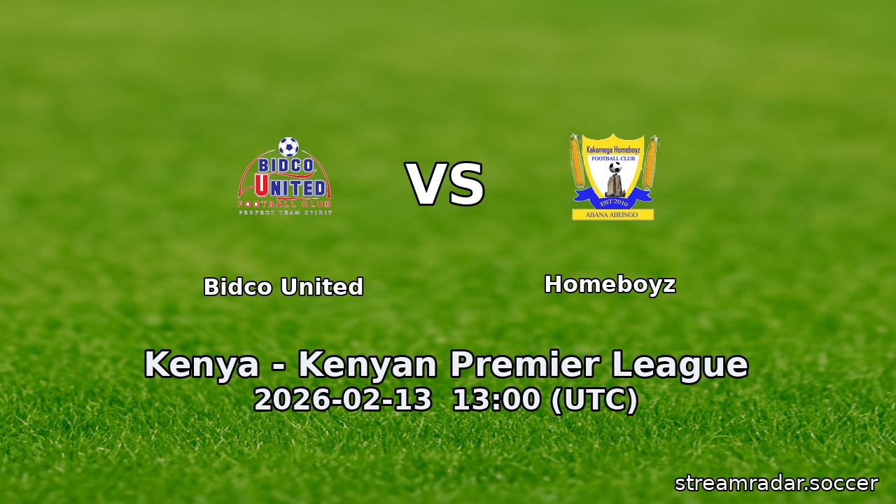 Bidco United vs Homeboyz