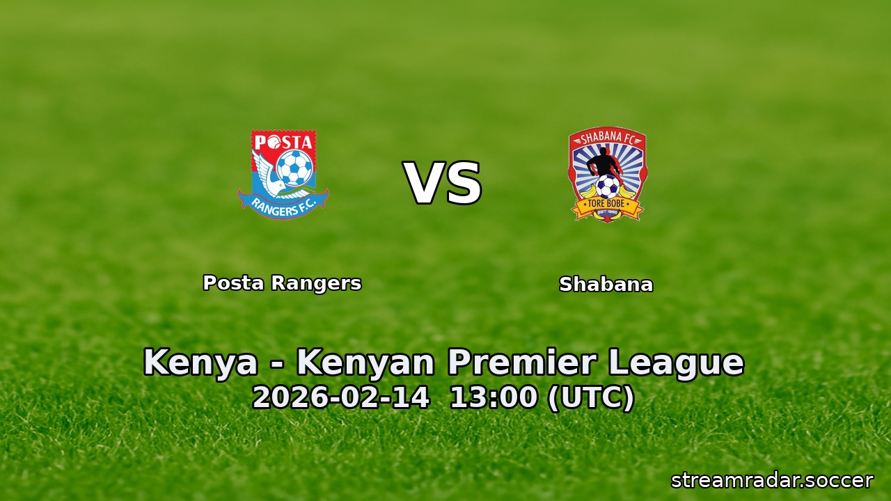 Posta Rangers vs Shabana