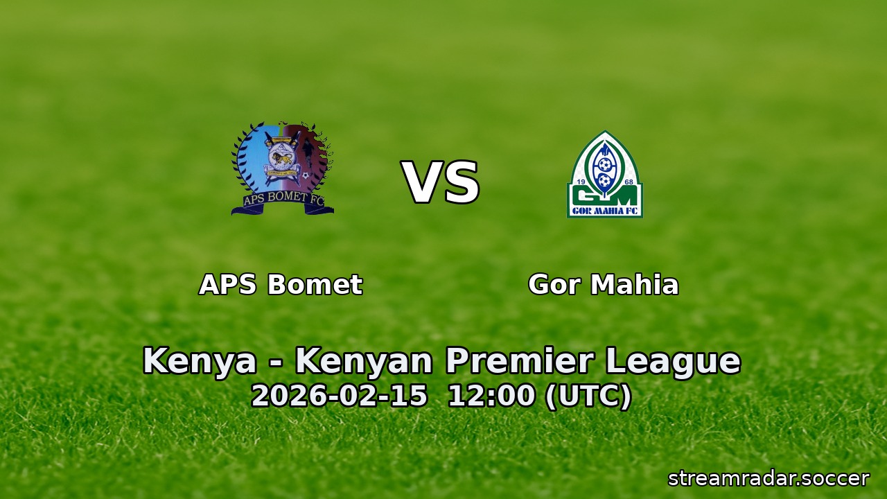 APS Bomet vs Gor Mahia