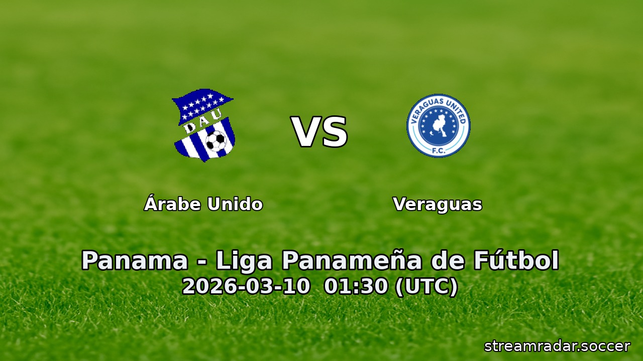 Árabe Unido vs Veraguas