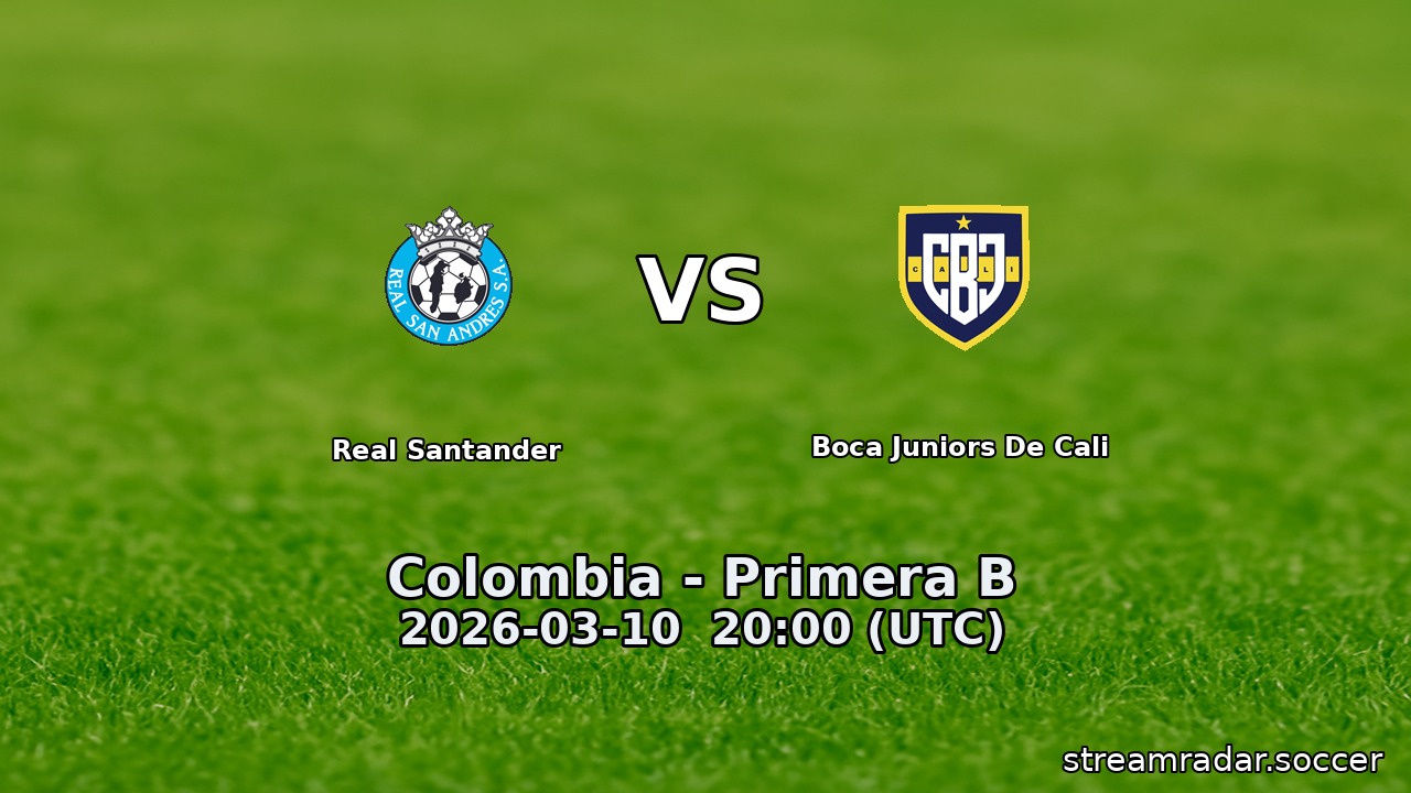 Real Santander vs Boca Juniors De Cali