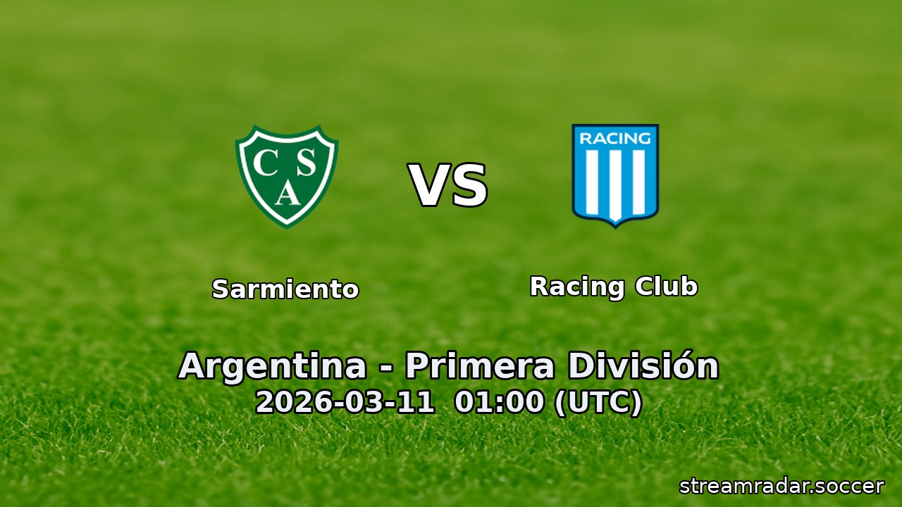 Sarmiento vs Racing Club