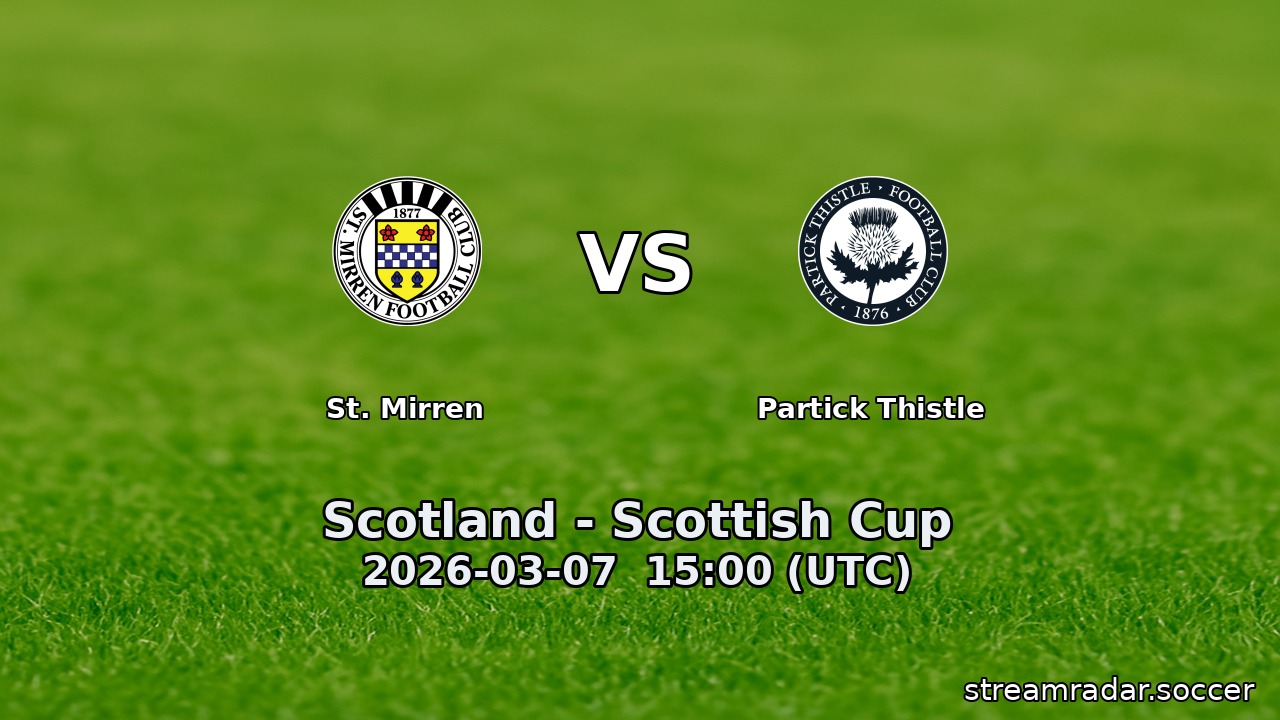 St. Mirren vs Partick Thistle