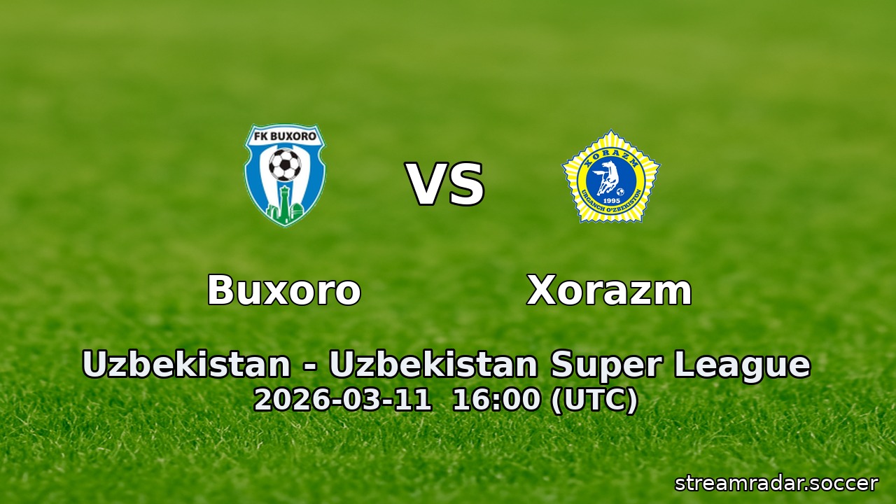 Buxoro vs Xorazm