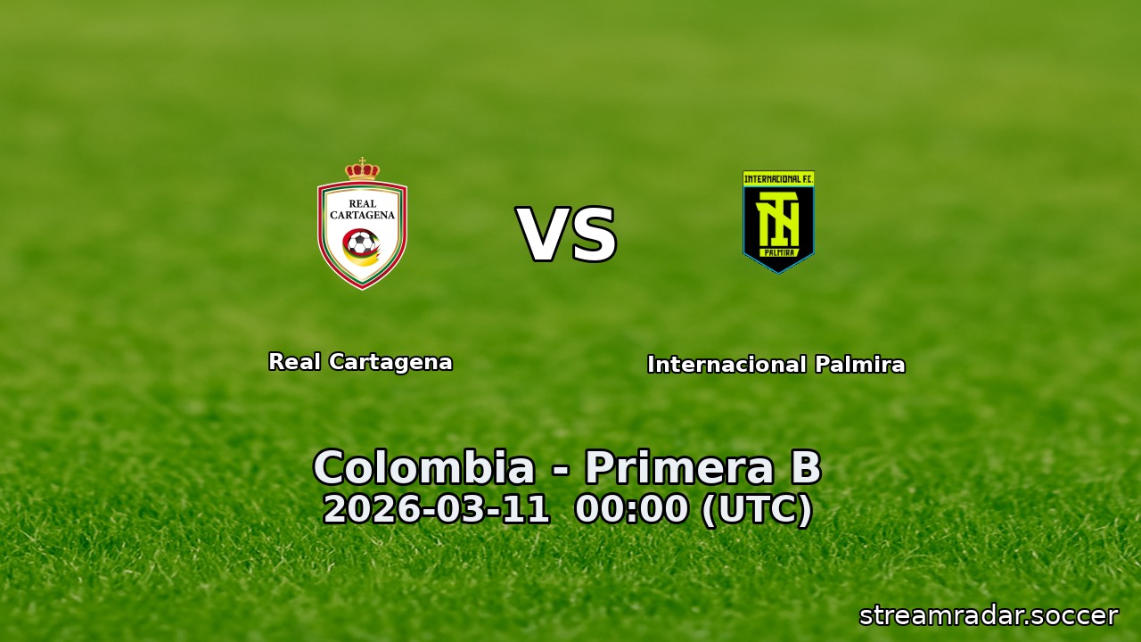 Real Cartagena vs Internacional Palmira