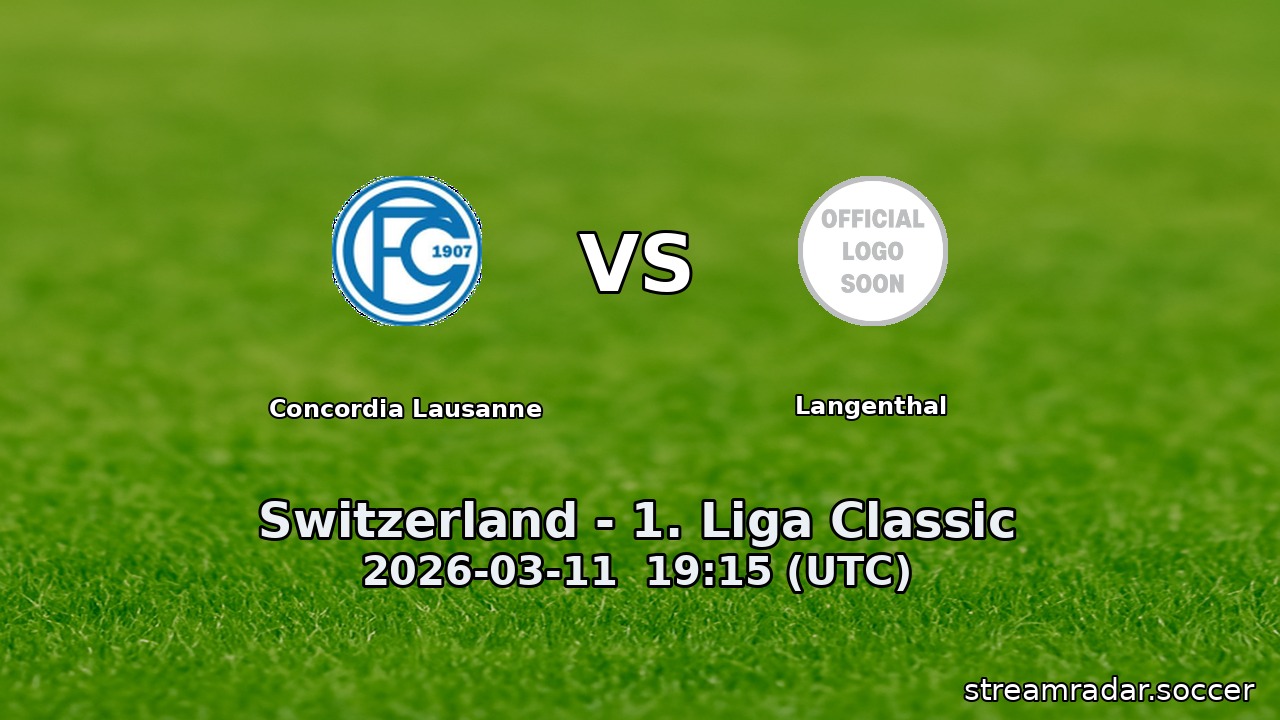 Concordia Lausanne vs Langenthal