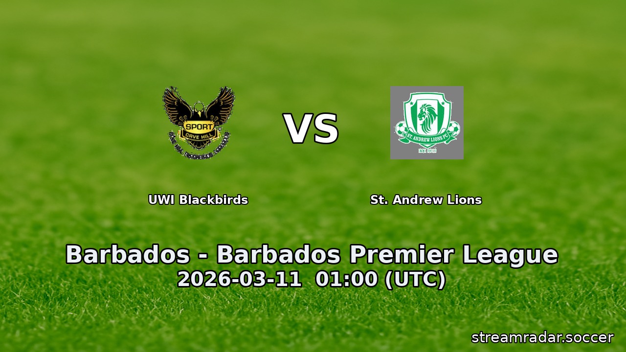 UWI Blackbirds vs St. Andrew Lions